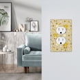 thumbnail image 5 of Fotbe Cute Bee Gnome 2 Print Duplex Receptacle Wall Plate, 1-Gang 5.0" x3.0" Wall Outlet Covers, Dual Outlet Faceplates Covers, Color-matched Screws Included-Style S, 5 of 6