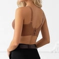 thumbnail image 5 of Elara Women’s Seamless Lifting Push Up Bra Latex Cup Soft Gel Breathable Brushed Camellia Brown M, 5 of 5