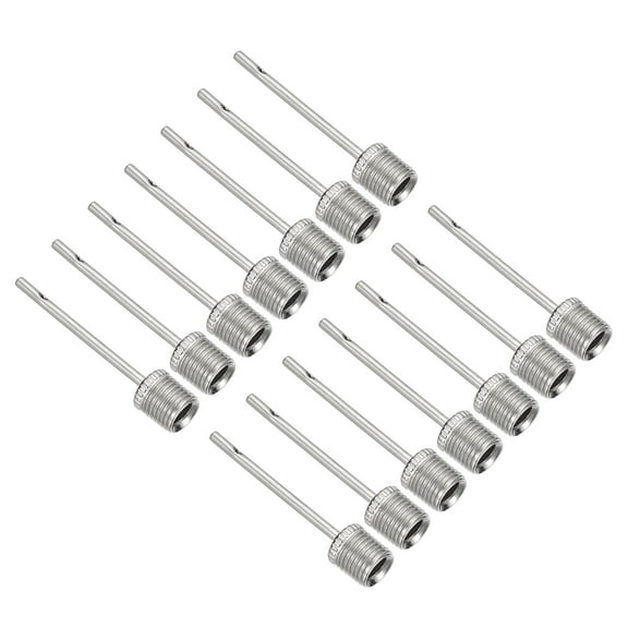 Uxcell Stainless Steel Ball Pump Needle Inflate Pump Inflation Needle Air Inflating Pin 40 Pack