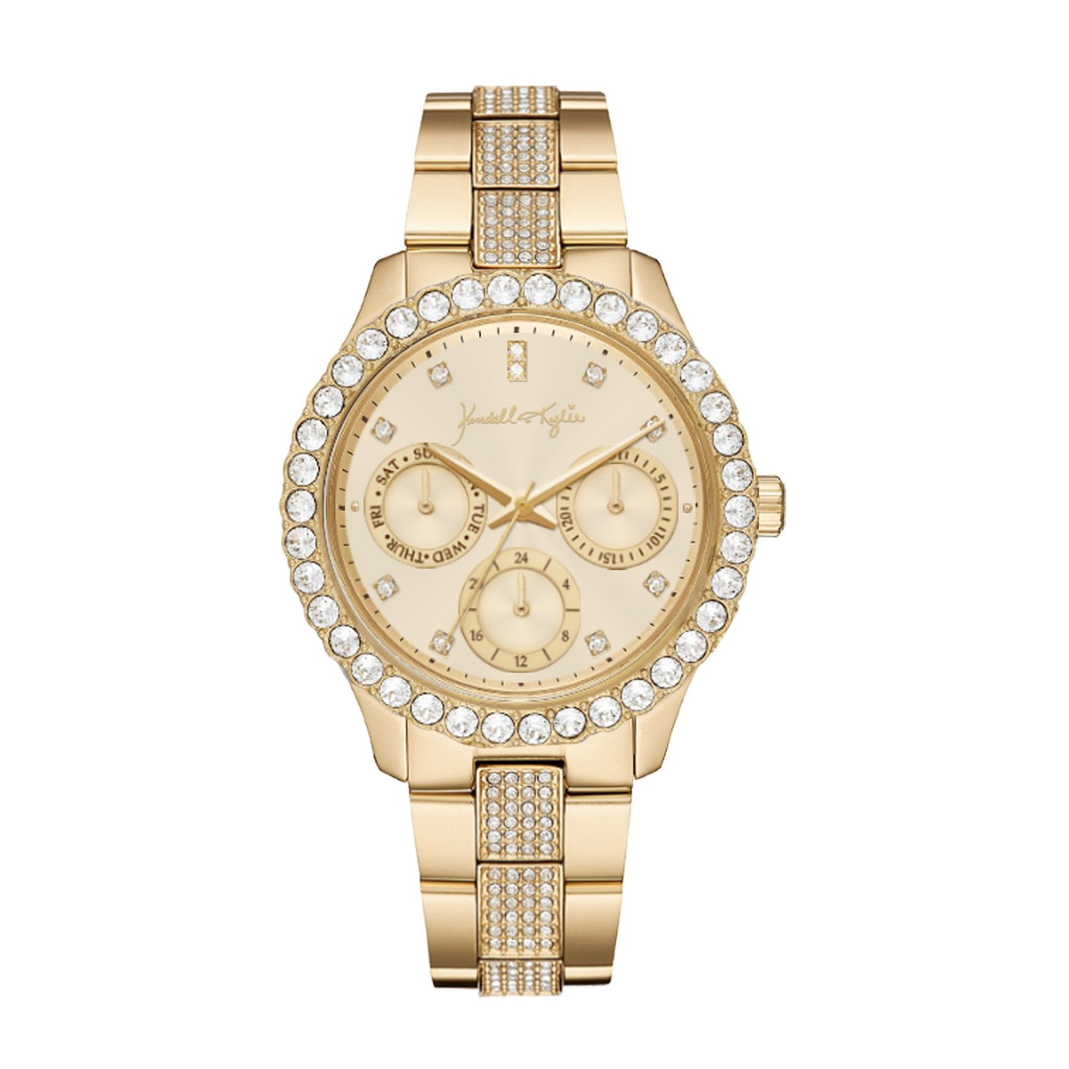 Kendall + Kylie Kendall + Kylie Gold Toned Metal Chronograph Analog
