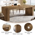 thumbnail image 4 of Tribesigns 78.74-inch Dining Table for 6-8 People, Farmhouse Kitchen Table, Rectangle Wooden Dinner Table with Sturdy Legs, Light Brown, 4 of 8