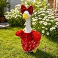 thumbnail image 4 of AZXY Porch Goose Outfit, Fits 23 Inch Porch Goose Statue, Bow‑Accent Princess‑Style Goose Clothes for Cement Goose, Goose Clothing, Elegant Outdoor Decor for Yard Patio Front Porch Garden, 4 of 6
