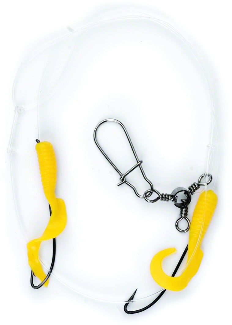 Eagle Claw L902 Lazer Sharp Flounder Rig With Yel Twisttail 2 Walmart