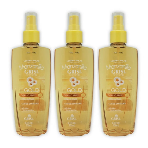 Grisi Chamomile Gold Detangling Lotion and Hair Lightener. 8.4 Fl.Oz. Pack of 3