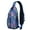 Blue-7, variant on Adorable Llama and Alpaca Cartoon Pattern Sling Backpack, Lightweight Crossbody Daypack with Cute Kawaii Design, Funny Llama Face Print, Anti-theft Travel Bag for Daily Commute, Outdoor, Gym