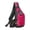 Hot Pink, variant on Lightweight Outdoor Travel Shoulder Backpack, Polyester Nylon Slim Bag, Soft Shoulder Adjustable Strap Backpack for Daily Driving, Walking, Sports