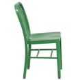 thumbnail image 3 of Industrial Style Green Metal Restaurant Dining Chair For Indoor or Outdoor Use - Cafe Style Metal Chair, 3 of 8
