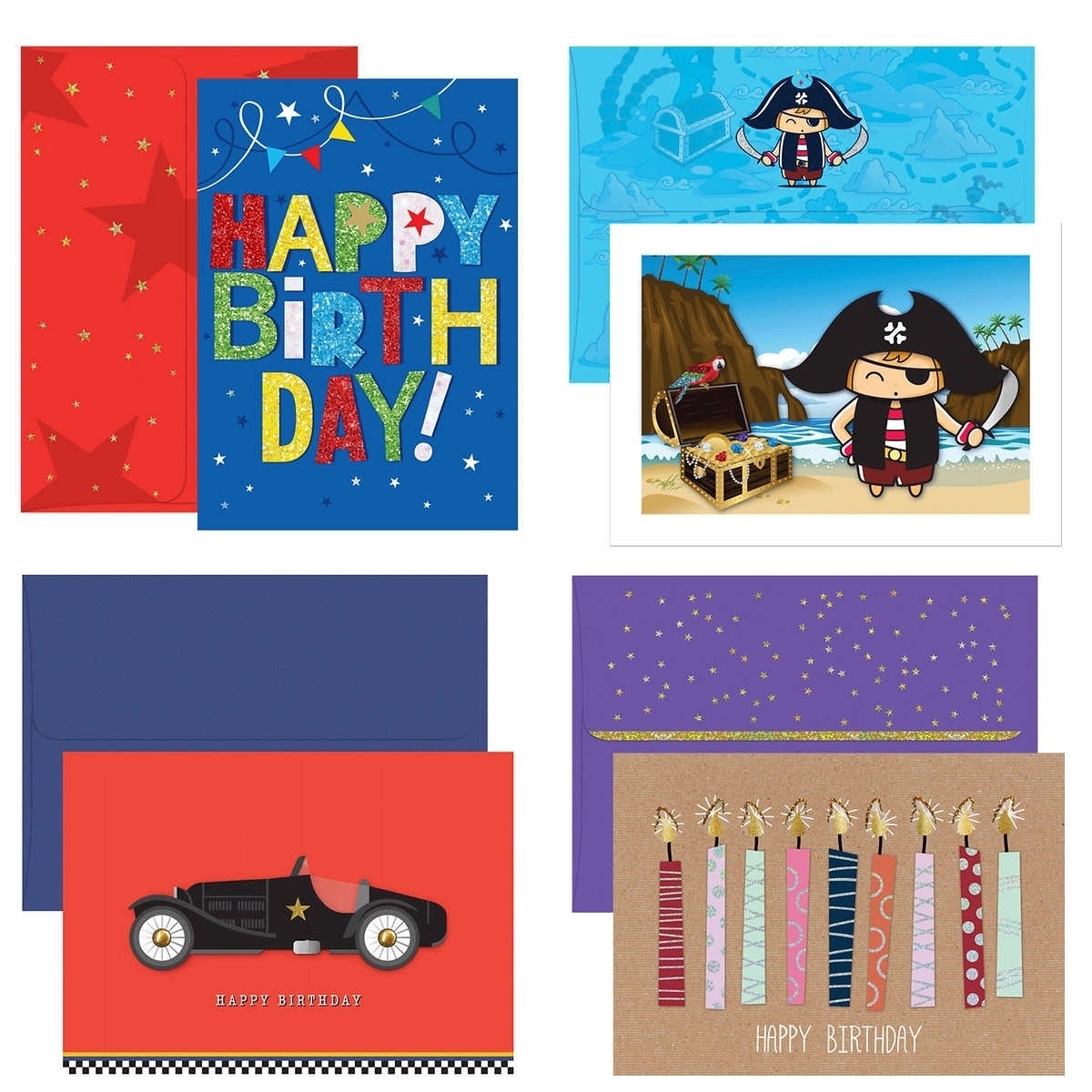 Burgoyne Hand-Crafted All Occasion Greeting Cards, 25 Count