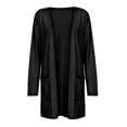 thumbnail image 4 of clear 50% off Womens Winter Cardigan Usmixi Cardigan Coats for Women Long Sleeve Breathable Spring Open Front Outwear Ladies Casual Solid Sweater Tops with Pocket 2023 Coats, 4 of 7