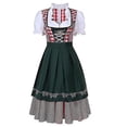 thumbnail image 3 of Vestido tradicional alemán a cuadros de alta calidad, traje Dirndl de Oktoberfest para mujeres adultas, fiesta elegante de Halloween-hs, 3 of 3