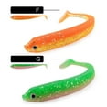 thumbnail image 6 of Misright 9.5cm Soft Fishing Lures T Tail Double Color Pattern Freshwater Sinking Lures for Predatory Fish, 6 of 11