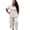 Beige, variant on Women’s Plus Size French Terry Pants Set
