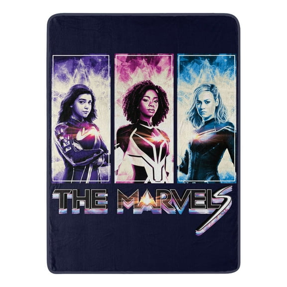 Marvels Three Marvels Kids Micro Raschel Throw Blanket