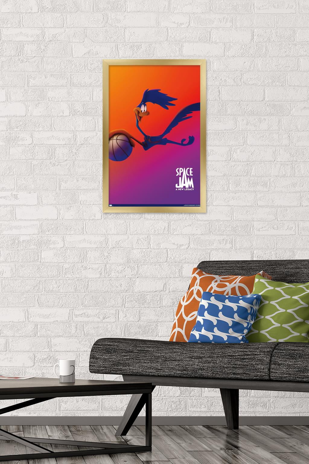 Space Jam: A New Legacy - Road Runner One Sheet Wall Poster, 14.725" x 22.375", Framed