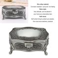 thumbnail image 3 of Antique Jewelry Box, Rust Proof Vintage Trinket Box Zinc Alloy with Soft Velvet Inner for Home, 3 of 8