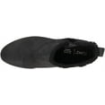 thumbnail image 4 of Toms Everly Black Leather/Faux Shearling Pull On Block Heel Fashion Boots (Black Leather/Faux Shearling, 5), 4 of 5
