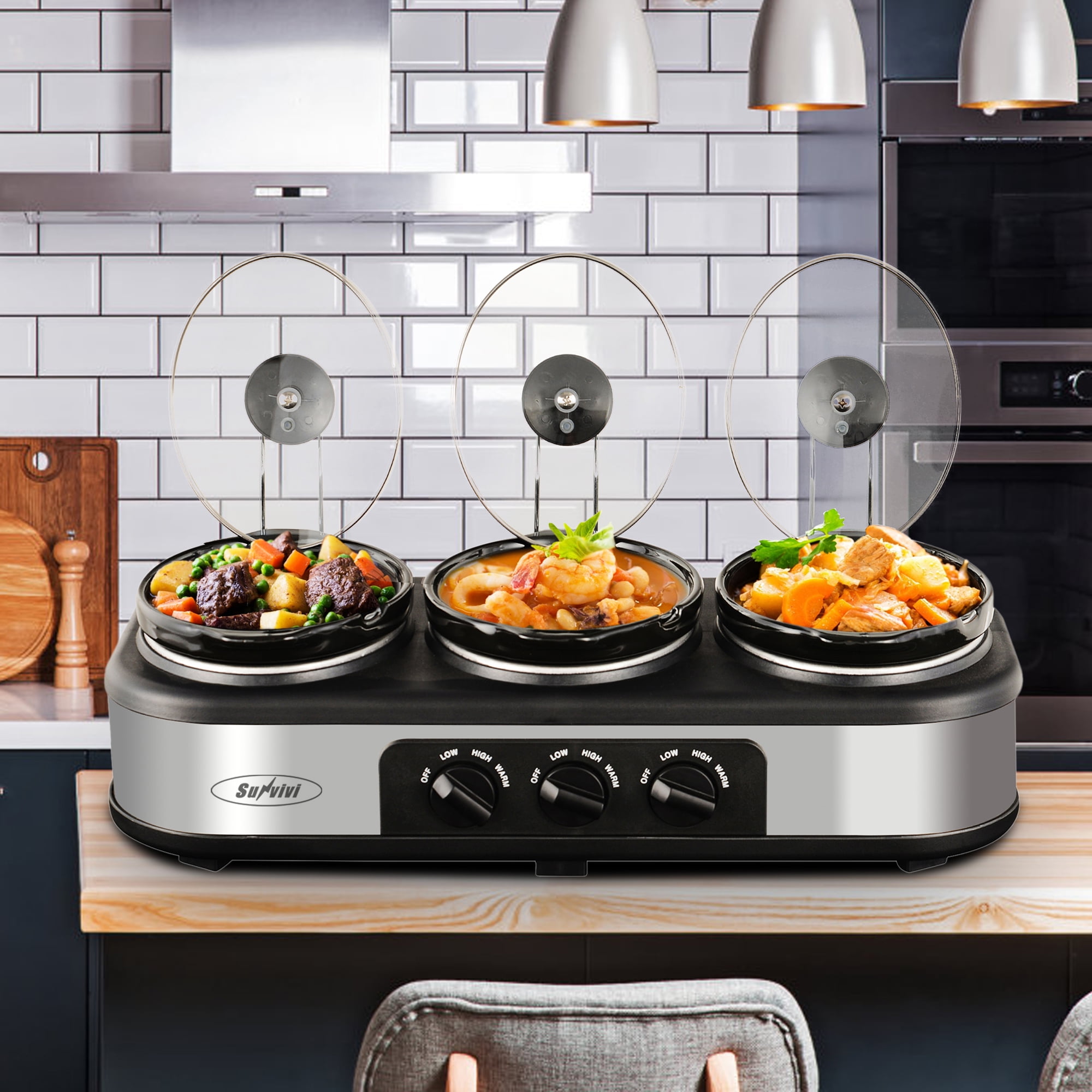 homemaker 3 station slow cooker