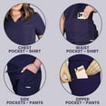 thumbnail image 4 of By Me Women’s Scrub Top – Stretch V-Neck Top with 1 Front Pocket | Comfortable, Durable & Stylish Scrub Tops for Women Workwear & Everyday Use, 4 of 6