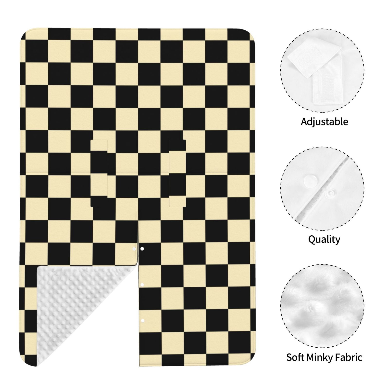 Car Seat Cover Baby - khaki black checkered Breathable Infant Car Seat Cover for Baby Carseat, Lightweight Comfort Baby Essentials Must Haves Newborn Stuff for Girl Boy