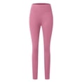 thumbnail image 4 of GPOECD High Waisted Leggings for Women Non See Through 4 Way Stretch Squat Proof Comfortable Yoga Pants for Women Fitness Activewear,Pink,M, 4 of 6