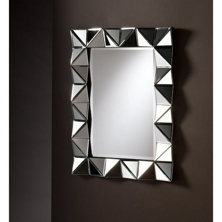 - Southern Enterprises Pollyanna Decorative Mirror in Black Trim