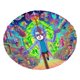 thumbnail image 1 of Falda para árbol de Navidad de Rick y Morty, suave y divertida, decoración navideña navideña de granja de 48", 1 of 4