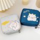 thumbnail image 5 of Bolsa de maquillaje Kawaii de viaje para mujeres y niñas, bolsa para toallas sanitarias, bolsa para servilletas, bolsas de cosméticos, monedero (amarillo), 5 of 5