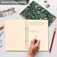 thumbnail image 4 of FORMRS 1-Subject Spiral Notebook 8" x 5" College Ruled 60 Refillable Sheet A5 Hard Cover, Green Vibrant Forest Pattern, 4 of 7