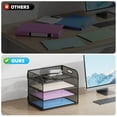 thumbnail image 2 of Organizador de Papel Marbrasse de 4 Niveles para Cartas en Negro, 2 of 7