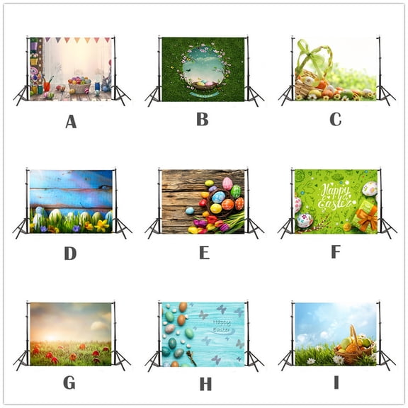 CoreLiving Spring Easter Photography Backdrop Rustic Wooden Wall Green Grass Colorful Eggs Photo Background for Newborn Baby Shower Party Decor Supplies