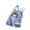 Blue, variant on Girls Denim Dress for Women Printed Overalls Denim Shorts 100%Polyester
