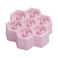 thumbnail image 1 of Oleegame 1PC Cookie Mold Handmade DIY Silicone Ice Cream Mold Making Ice Box Popsicle Mold Pink, 1 of 1