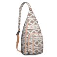 thumbnail image 1 of Boho Chic Crossbody Bag - Waterproof Hiking Sling with Earthy Designs, 1 of 4