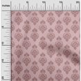 thumbnail image 2 of oneOone Georgette Viscose Dusty Pink Fabric Mandala Dress Material Fabric Print Fabric By The Yard 42 Inch Wide, 2 of 5