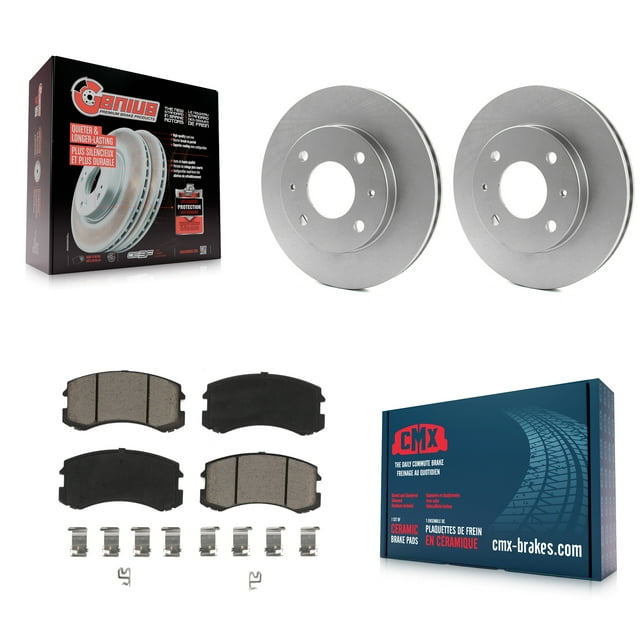 Transit Auto Front Coated Disc Brake Rotors and Ceramic Pads Kit for Car Mitsubishi Lancer KGC-100164