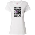 thumbnail image 3 of Inktastic Chronic Pain Awareness Strength Courage and Support Women's T-Shirt, 3 of 5