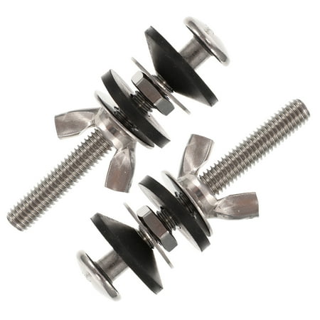 

2 Pcs Toilet Tank Screw Cistern Bolts Seat Screws Fixing Parts Replacement Reliable Cover Mounting