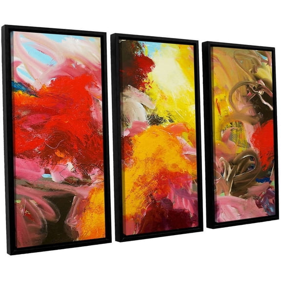 ArtWall Allan Friedlander "Morning Burst" 3-Piece Floater-framed Canvas Set