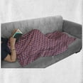 thumbnail image 6 of 4th of July Soft Flannel Fleece Blanket, Diagonal Stripes with Stars Union of the States Day of Independence, Cozy Plush for Indoor and Outdoor Use, 50" x 70", Violet Blue Red White, by Ambesonne, 6 of 6