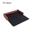 thumbnail image 4 of Household Winter Pet Plush Mat Bedroom Sofa Couch Floor Pad Small Medium Animal Resting Sleeping Warm Bed Washable Red Black 75x120cm, 4 of 10
