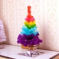 2ft Mini Plastic Multicolor Rainbow Artificial PVC Christmas Tree w