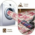 thumbnail image 4 of Pink Bow Kitchen Runner Rug 2x6 Washable Runners for Hallway Non Slip Romantic Rose Beige Linen Retro Large Area Rug Indoor Floor Carpet for Bathroom Laundry Entryway Bedroom Living Room, 4 of 8