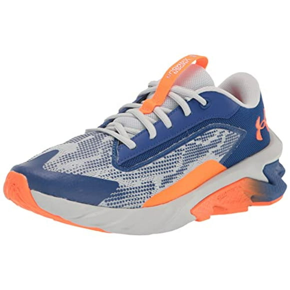 Chaussure de Course Garçon s Charged Scramjet 4, Bleu Royal 404 Orange Flamboyant, 4 Grand Enfant