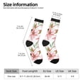 thumbnail image 5 of Yiaed Lilies Flowers Print Great elasticity Crew Socks Sports socks for Men and Women, 5 of 5