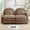 Camel, variant on HUTWIFE 68.5" 2-Seater Teddy Fabric Sofa Beige White Modular Couch with Curved Back & Lumbar Pillows