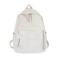 thumbnail image 1 of ZHAOCHENG Mochila escolar de color sólido para niñas y niños, mochila de gran capacidad para estudiantes, mochila ligera e impermeable, mochila deportiva de viaje diaria, color blanco, 1 of 5