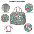 thumbnail image 4 of Lunch Bag Lunch Box for Women Reusable Insulated Lunch Cooler Bags,Large Capacity for Work Travel Picnic,Water-Resistant Pioneer Colorful Floral Lunch Tote Bag Gifts for Woman Mom Pink, 4 of 6