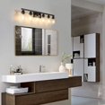 thumbnail image 4 of Lámpara de tocador para baño DIKAIDA de 38 cm, 6 luces, negro mate, 4 of 9