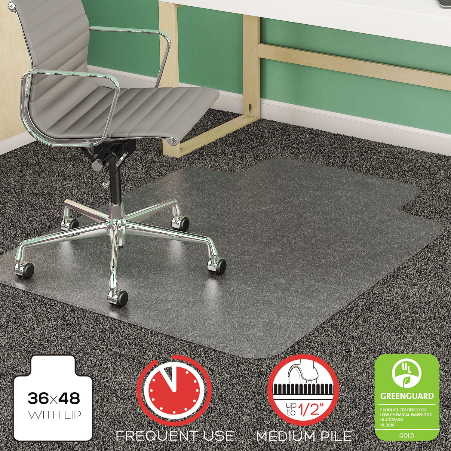 staples medium pile carpet chair mat