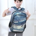 thumbnail image 6 of FORMRS Unisex School Backpack 17" Student Travel Bag with Laptop Compartment, Night Floating Whale, 6 of 7